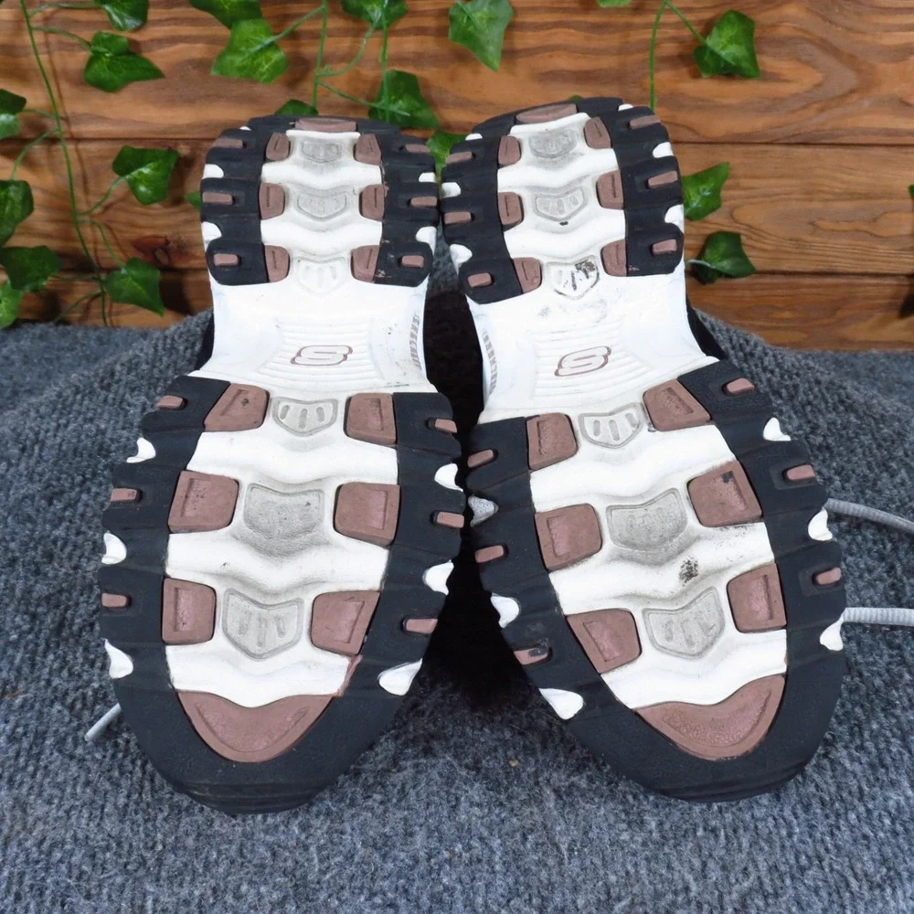 Skechers D'Lites Me Time Womens Fashion Sneaker Size 8.5 Walking Black Rose Gold